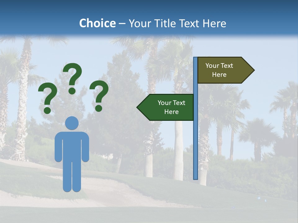 A Neighborhood Golf Course In Las Vegas PowerPoint Template