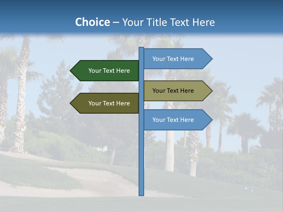 A Neighborhood Golf Course In Las Vegas PowerPoint Template