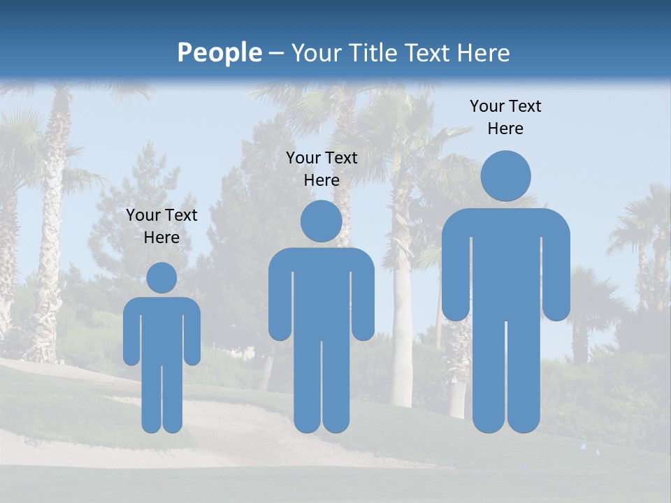 A Neighborhood Golf Course In Las Vegas PowerPoint Template