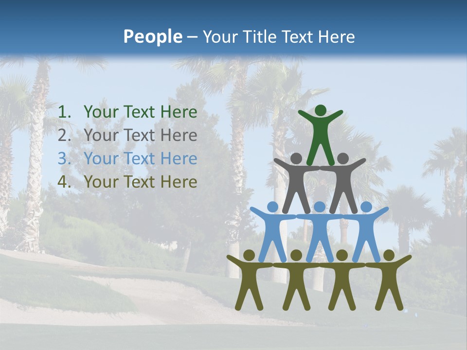 A Neighborhood Golf Course In Las Vegas PowerPoint Template