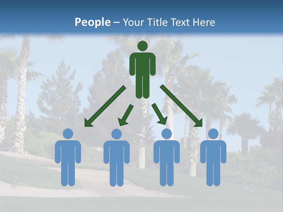 A Neighborhood Golf Course In Las Vegas PowerPoint Template