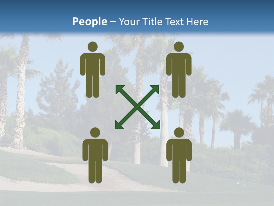 A Neighborhood Golf Course In Las Vegas PowerPoint Template