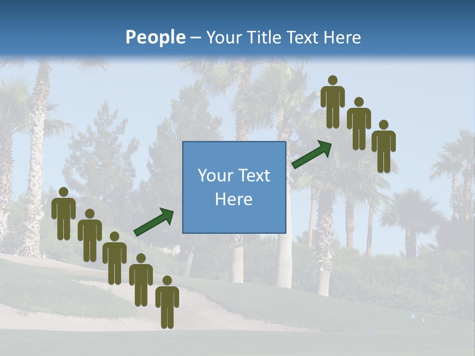 A Neighborhood Golf Course In Las Vegas PowerPoint Template