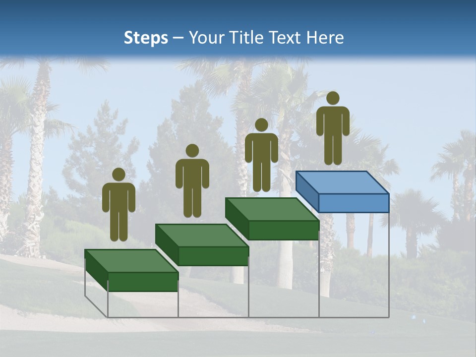 A Neighborhood Golf Course In Las Vegas PowerPoint Template