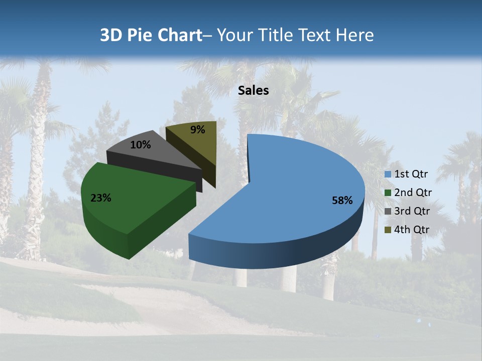 A Neighborhood Golf Course In Las Vegas PowerPoint Template