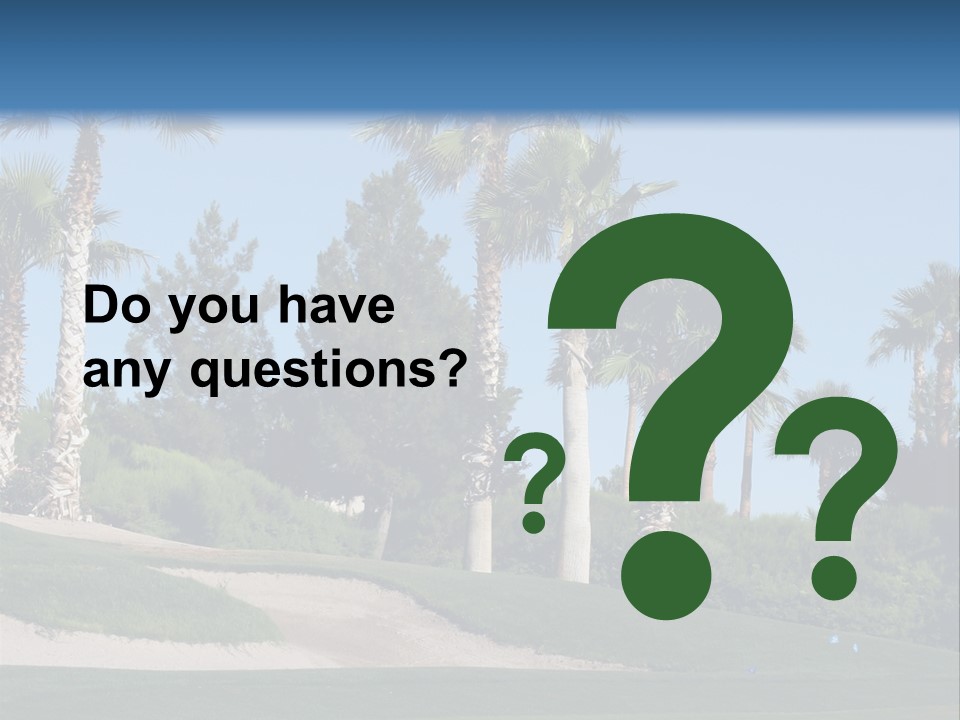 A Neighborhood Golf Course In Las Vegas PowerPoint Template