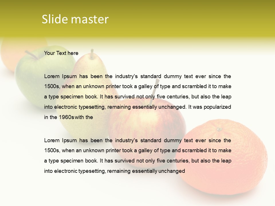 Five-A-Day PowerPoint Template