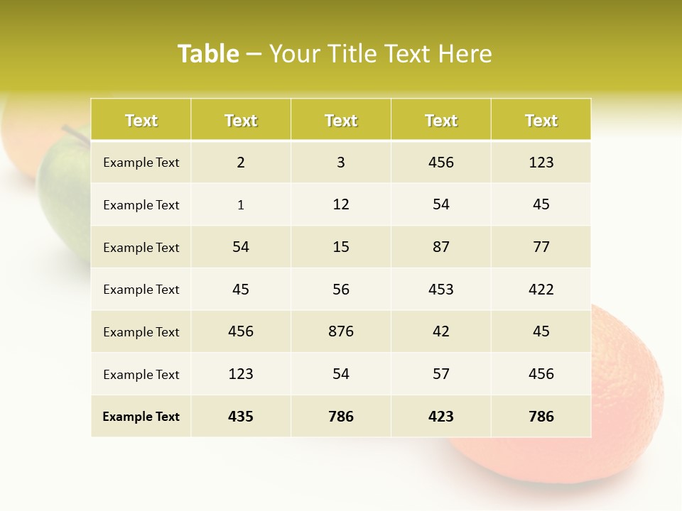 Five-A-Day PowerPoint Template