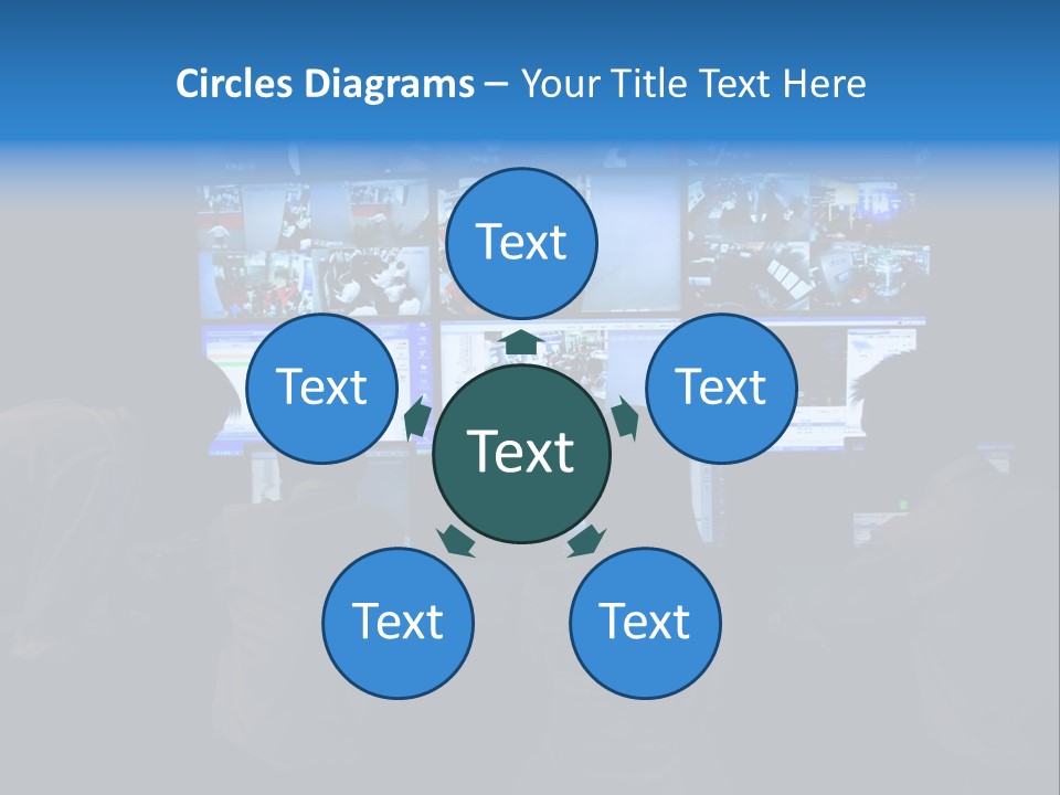 Cctv Security System With Multiple Camera Views In China PowerPoint Template