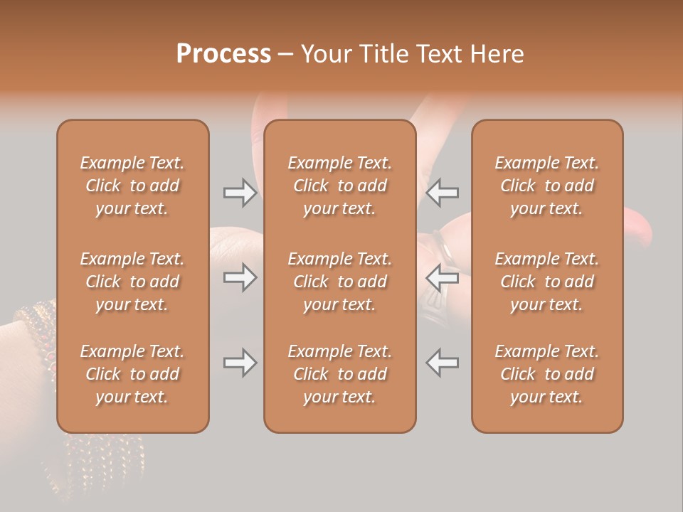 A Woman's Hand With Red Nail Polish On It PowerPoint Template