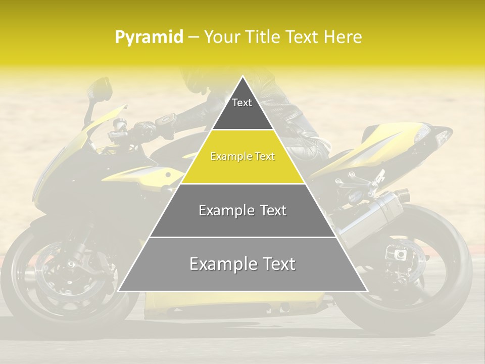 High Speed Superbike On The Circuit (All Logos And Trademarks Removed) PowerPoint Template