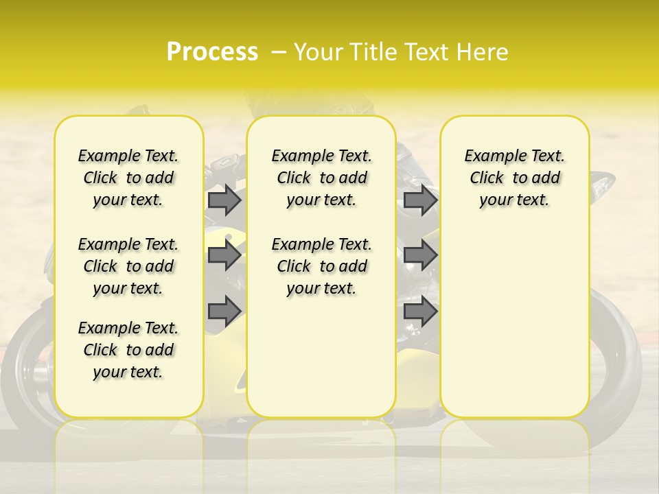 High Speed Superbike On The Circuit (All Logos And Trademarks Removed) PowerPoint Template