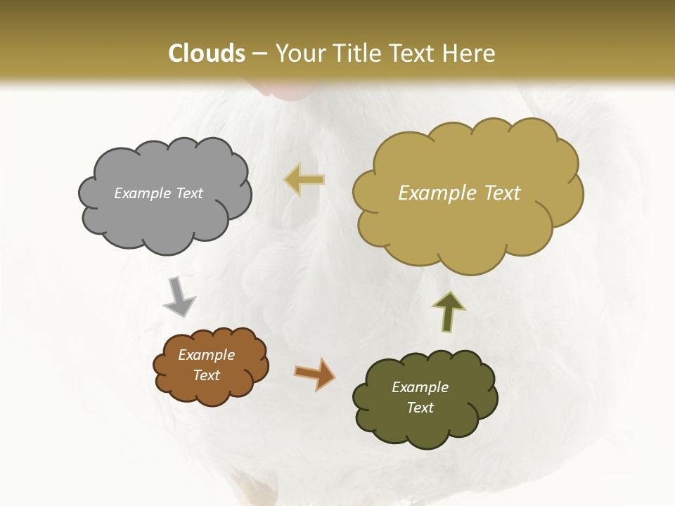 Image Of Hen Surrounded By Golden Eggs PowerPoint Template