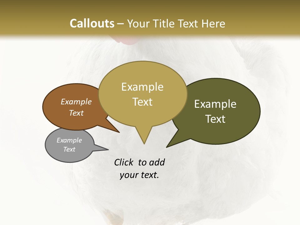 Image Of Hen Surrounded By Golden Eggs PowerPoint Template