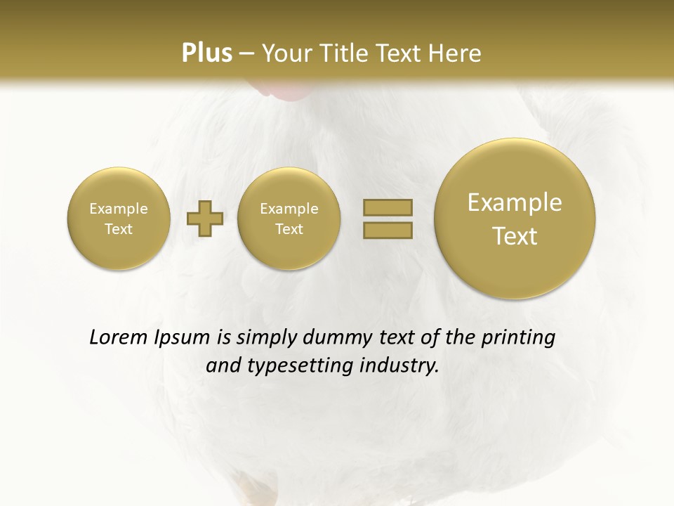 Image Of Hen Surrounded By Golden Eggs PowerPoint Template
