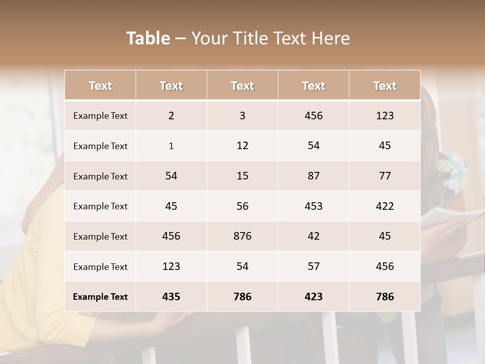 College Students Stood By Staircase PowerPoint Template