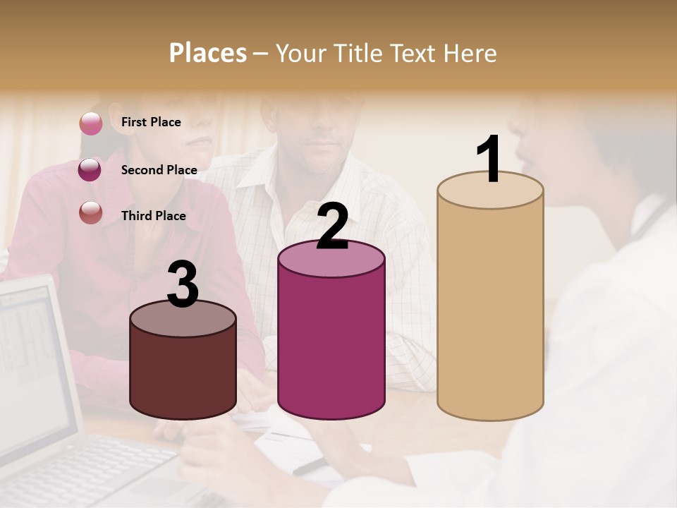 Doctor Checking Couples Details PowerPoint Template