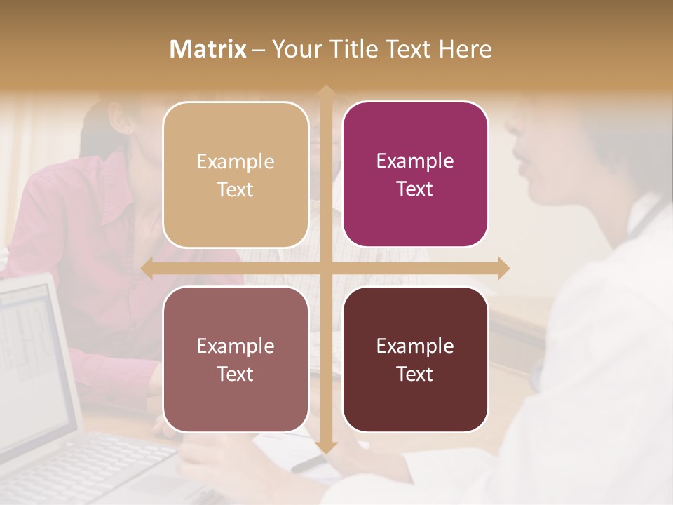 Doctor Checking Couples Details PowerPoint Template
