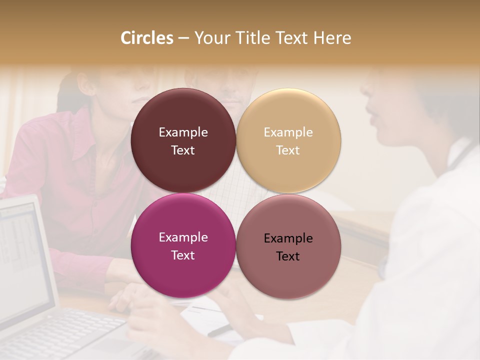 Doctor Checking Couples Details PowerPoint Template
