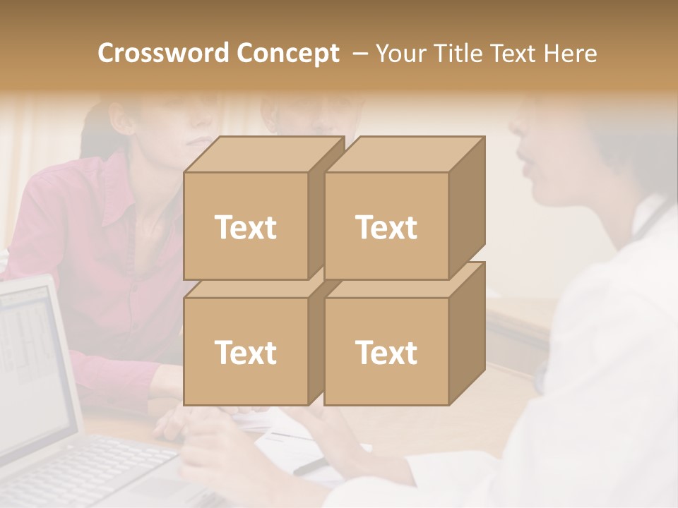 Doctor Checking Couples Details PowerPoint Template