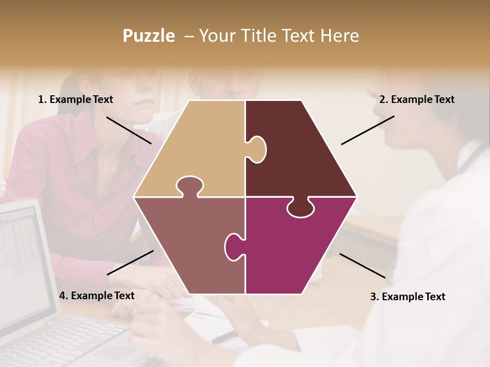 Doctor Checking Couples Details PowerPoint Template
