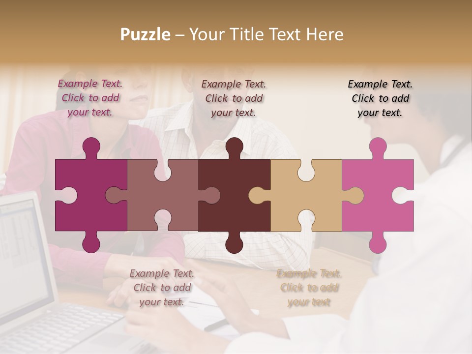 Doctor Checking Couples Details PowerPoint Template