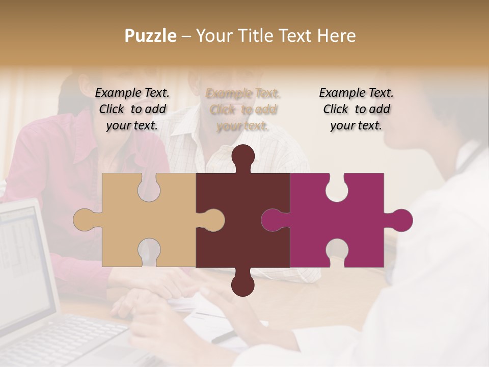 Doctor Checking Couples Details PowerPoint Template