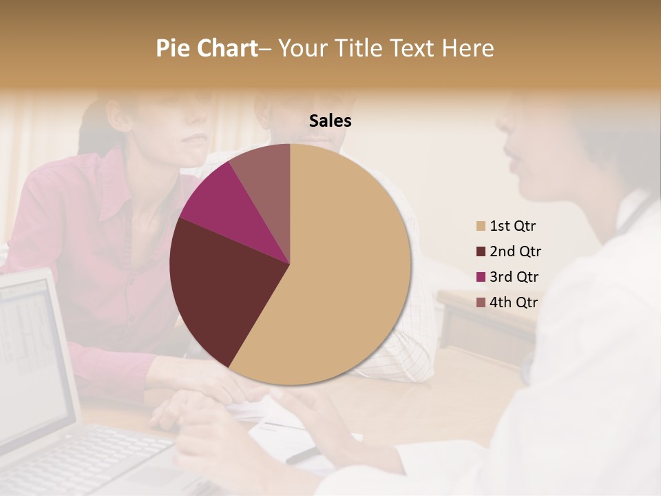 Doctor Checking Couples Details PowerPoint Template