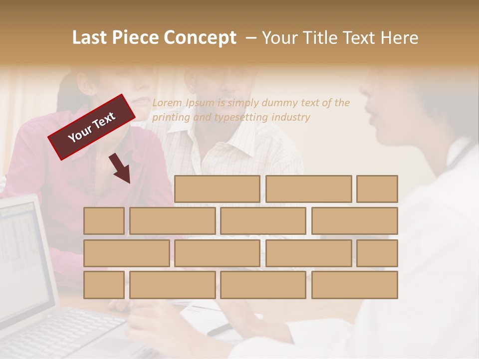 Doctor Checking Couples Details PowerPoint Template