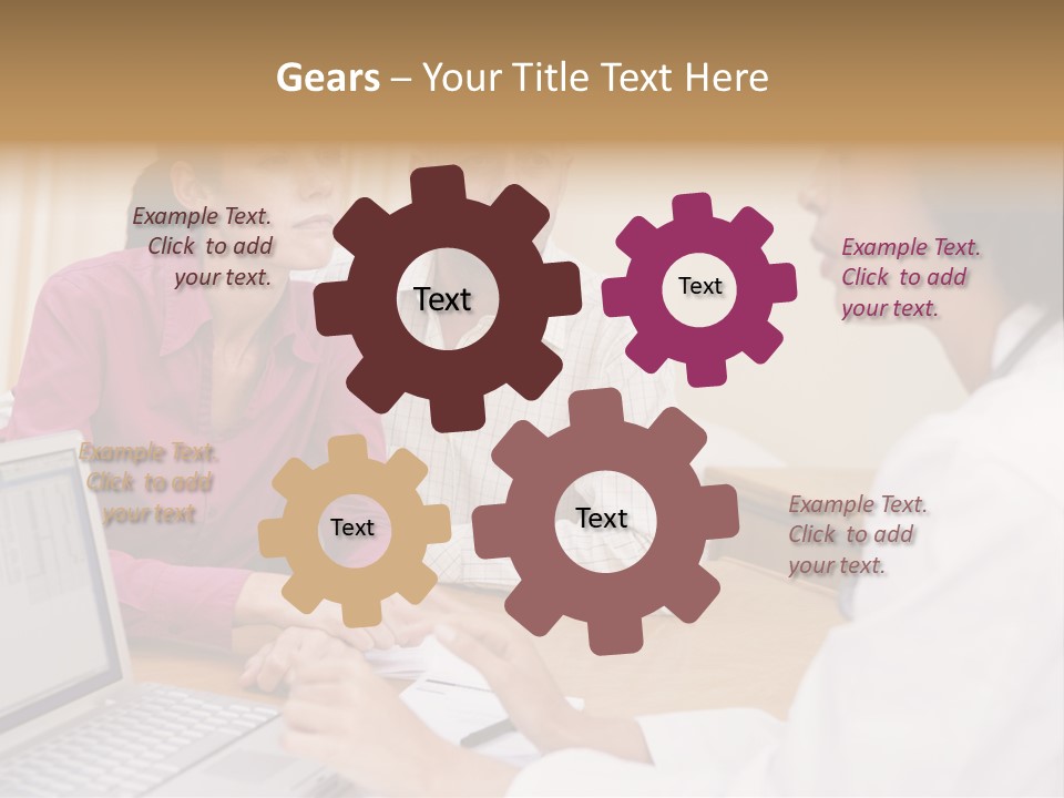 Doctor Checking Couples Details PowerPoint Template
