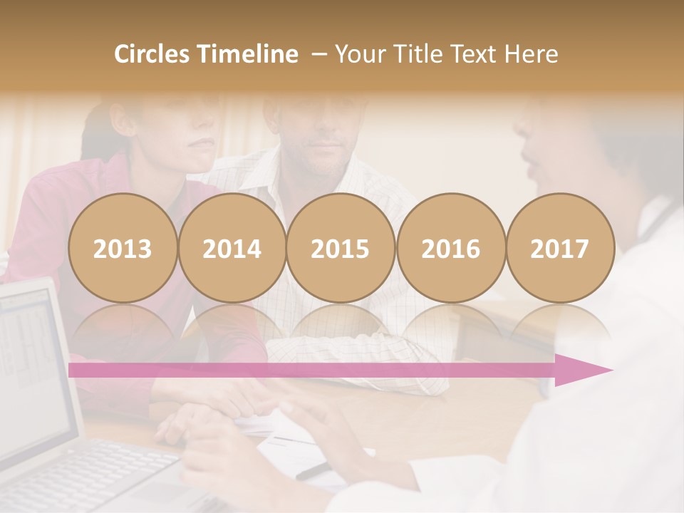 Doctor Checking Couples Details PowerPoint Template