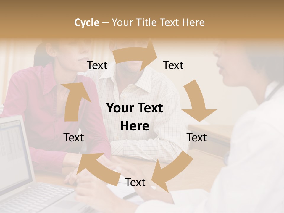 Doctor Checking Couples Details PowerPoint Template