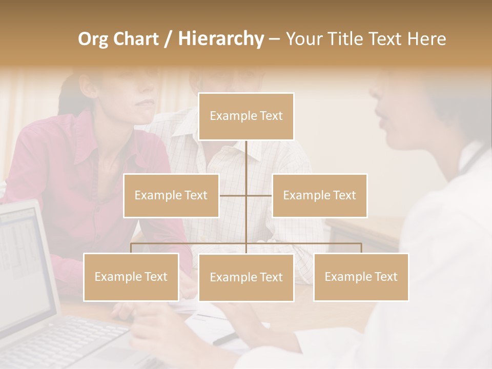 Doctor Checking Couples Details PowerPoint Template