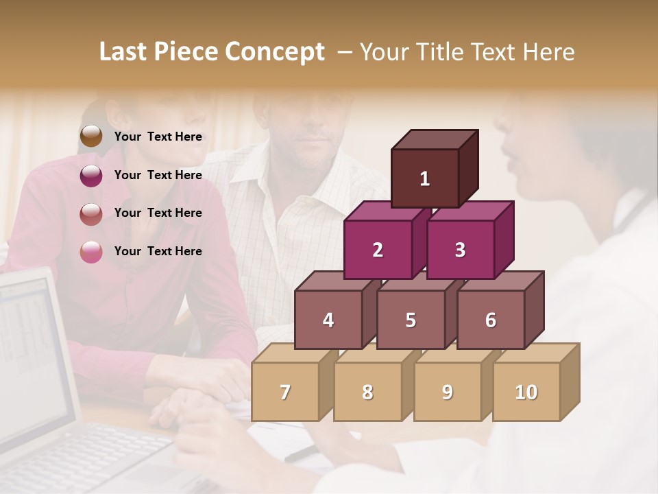 Doctor Checking Couples Details PowerPoint Template