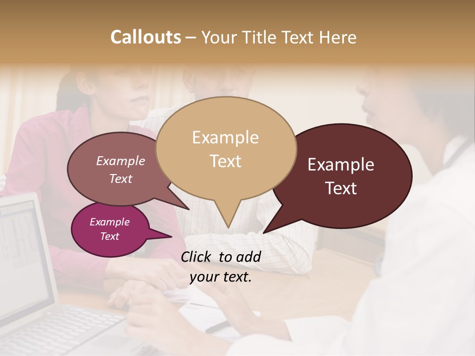 Doctor Checking Couples Details PowerPoint Template