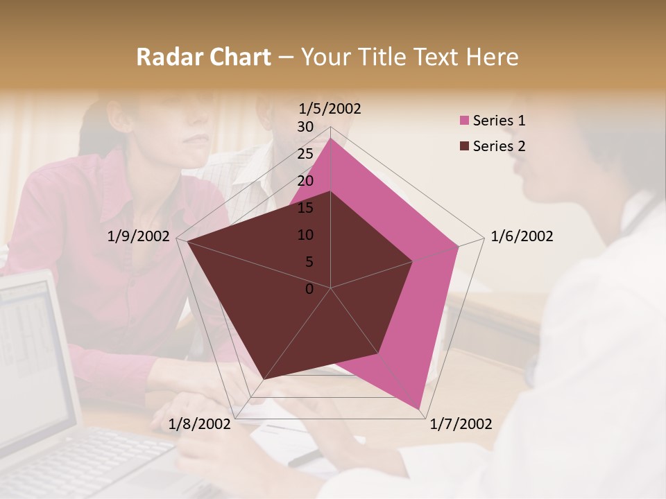Doctor Checking Couples Details PowerPoint Template