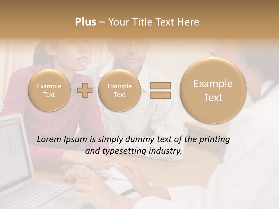 Doctor Checking Couples Details PowerPoint Template