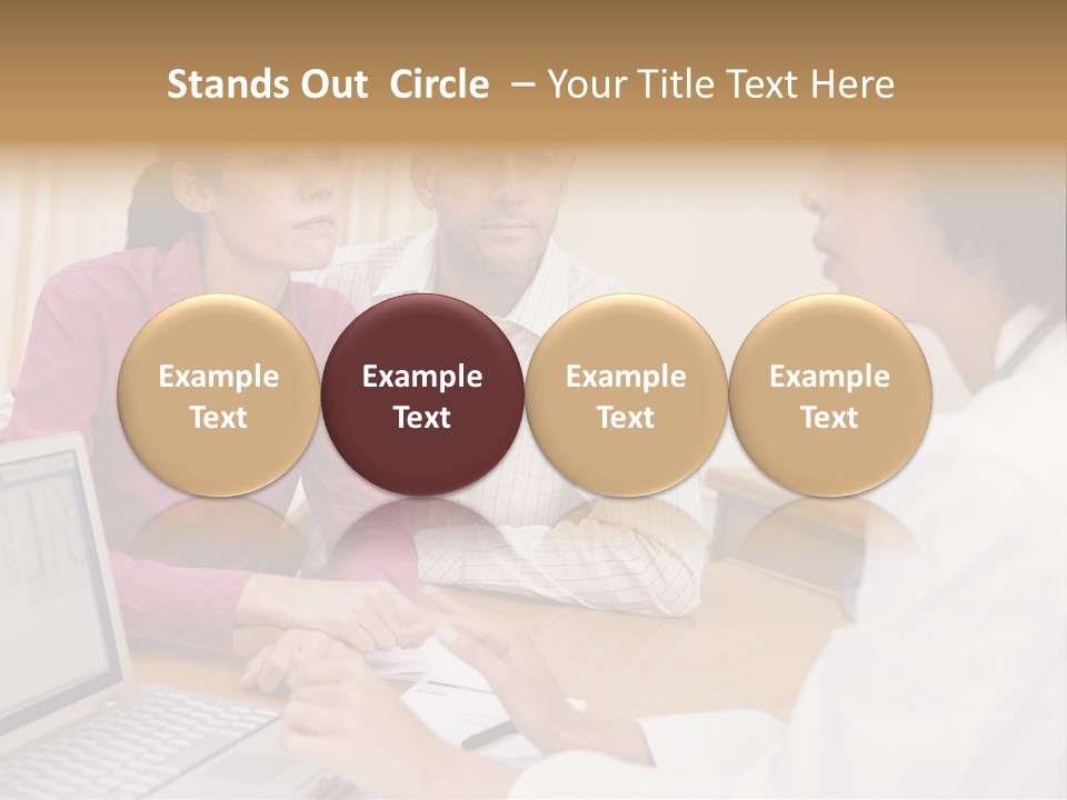 Doctor Checking Couples Details PowerPoint Template