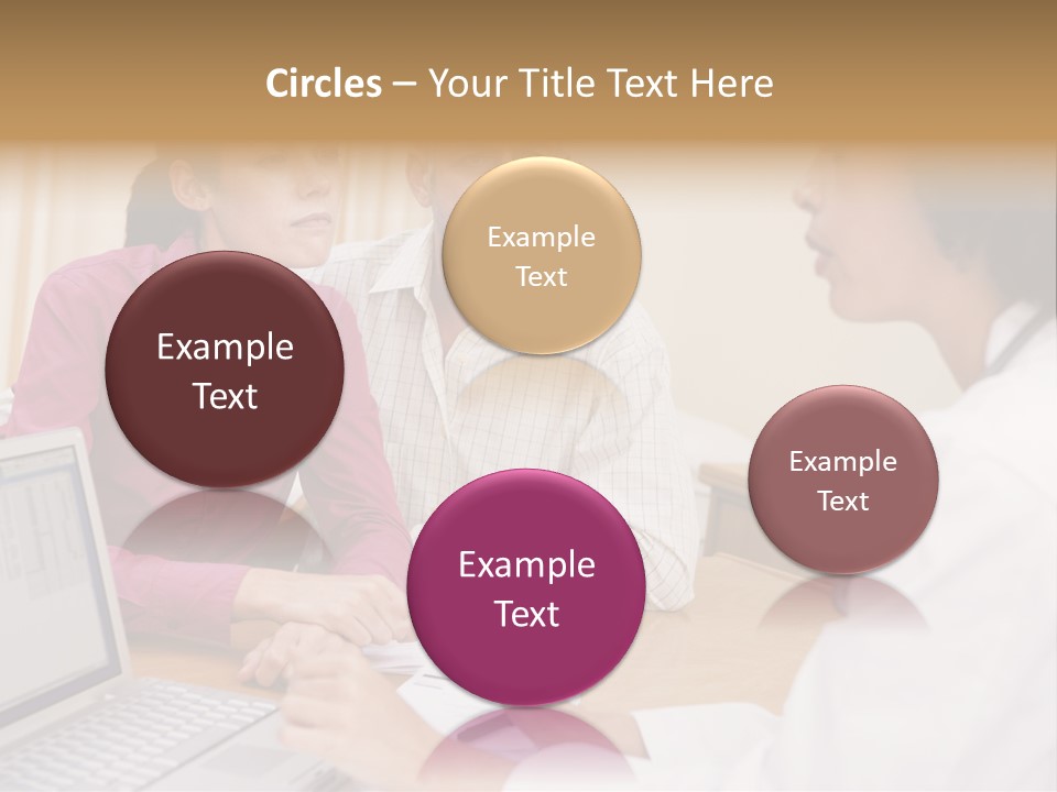 Doctor Checking Couples Details PowerPoint Template