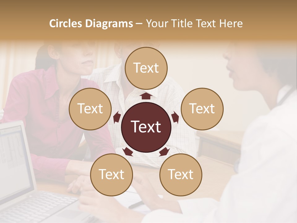 Doctor Checking Couples Details PowerPoint Template
