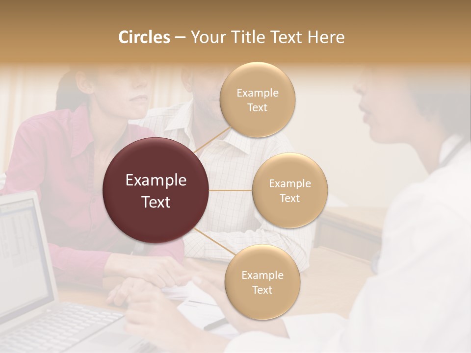 Doctor Checking Couples Details PowerPoint Template