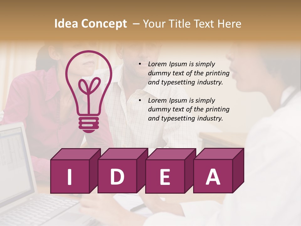 Doctor Checking Couples Details PowerPoint Template