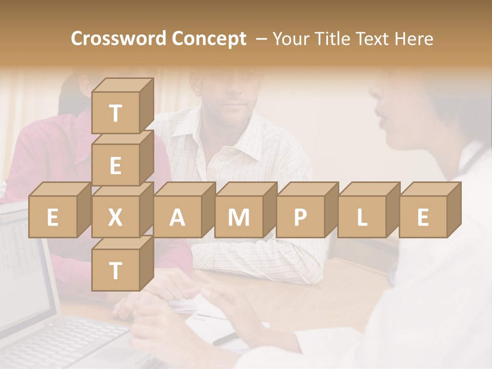 Doctor Checking Couples Details PowerPoint Template