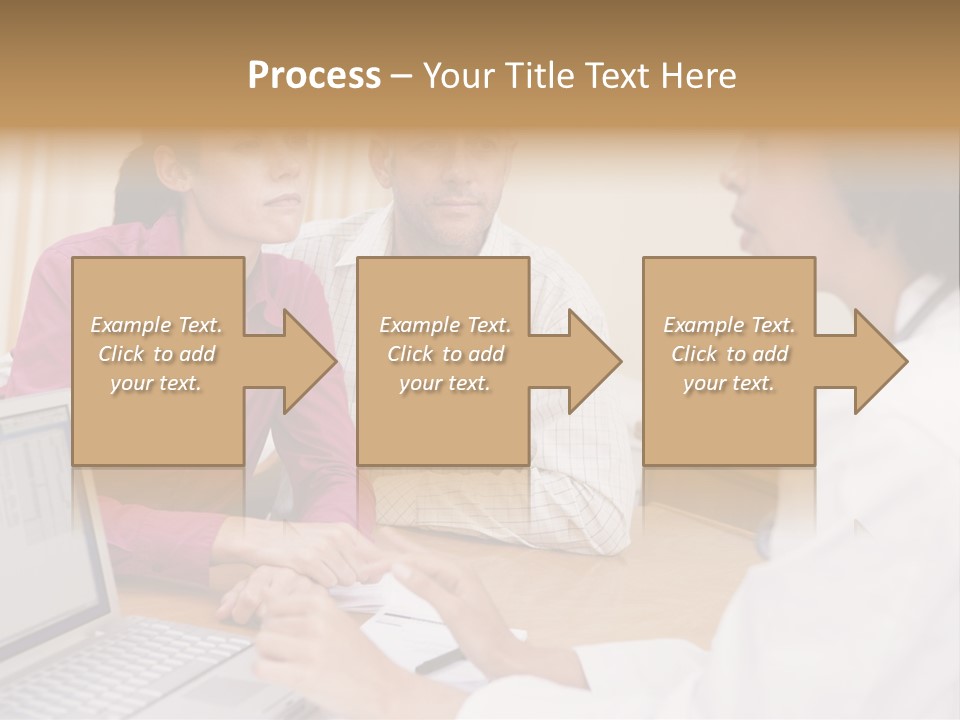 Doctor Checking Couples Details PowerPoint Template