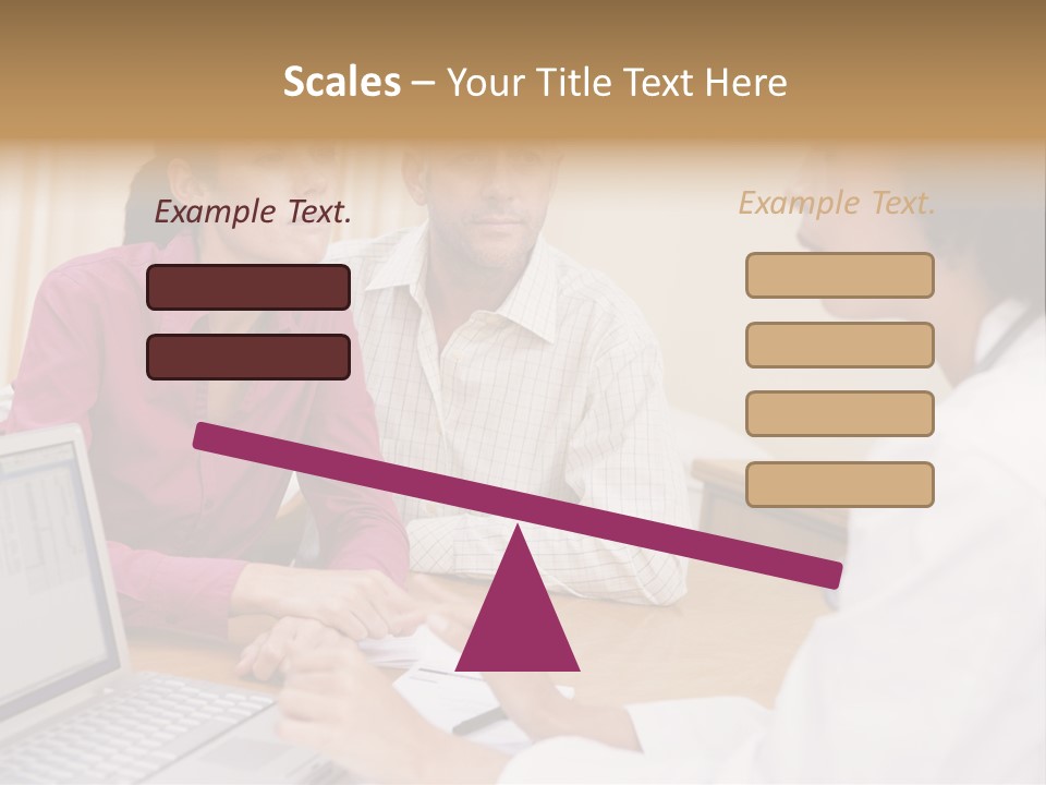 Doctor Checking Couples Details PowerPoint Template
