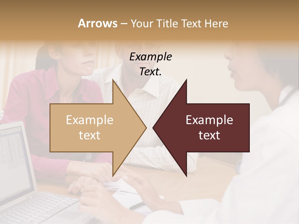 Doctor Checking Couples Details PowerPoint Template