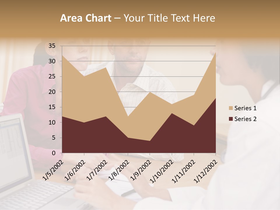 Doctor Checking Couples Details PowerPoint Template