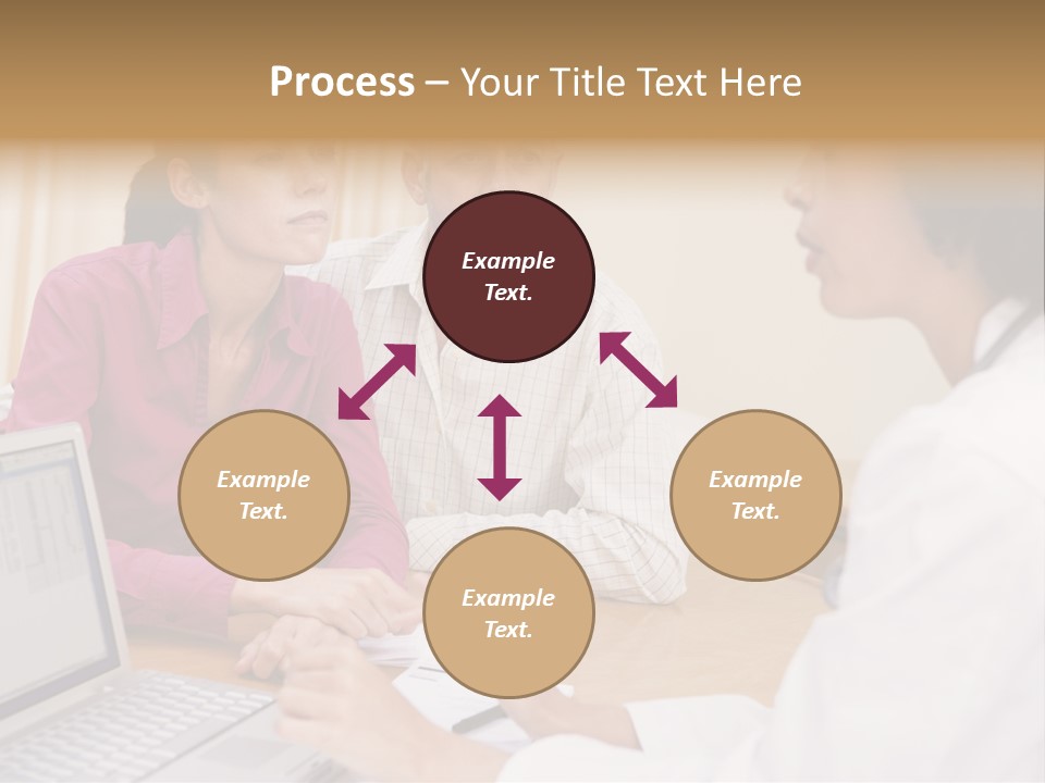 Doctor Checking Couples Details PowerPoint Template