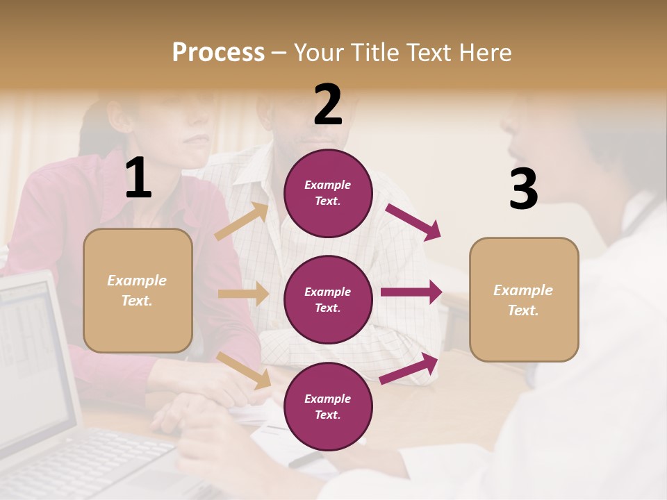 Doctor Checking Couples Details PowerPoint Template