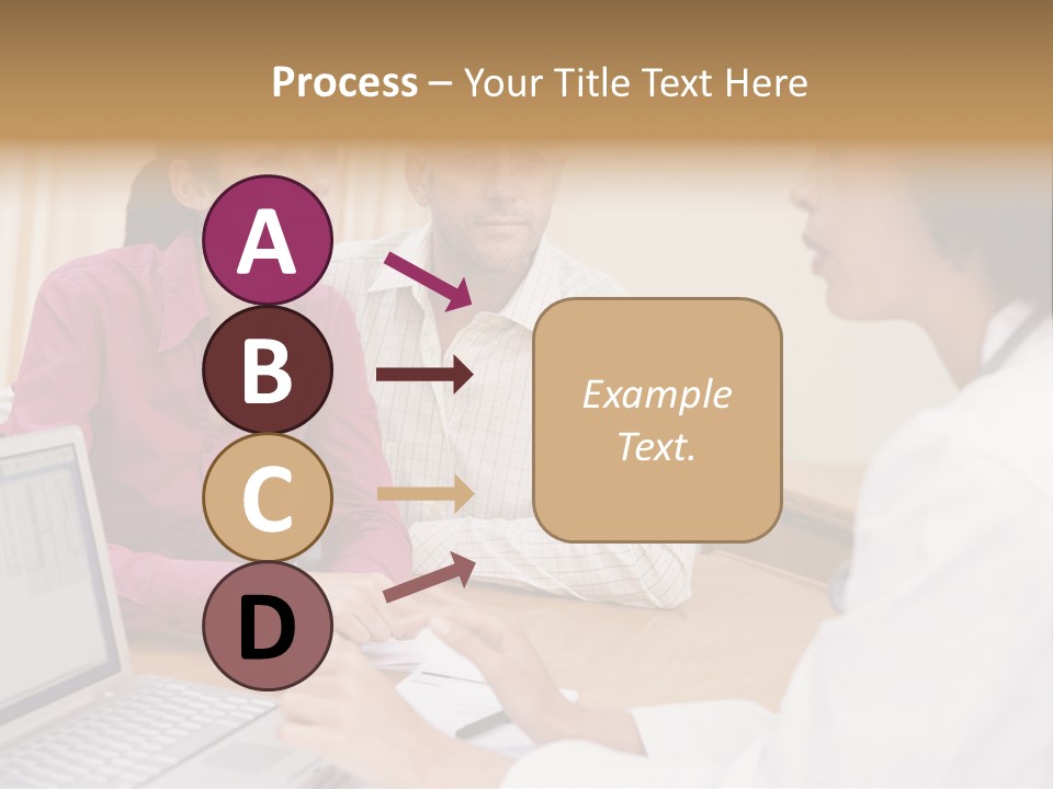 Doctor Checking Couples Details PowerPoint Template